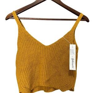 Women's Aphratti Knit Crop Tank Top - S/M - New With Tags